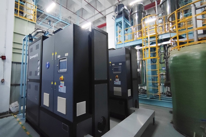 半導體廢水蒸發(fā)處理280kw電加熱導熱油爐「歐能機械」