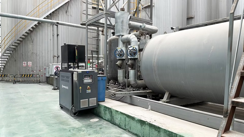 電加熱導熱油爐在瀝青管道控溫的應用案例「歐能機械」